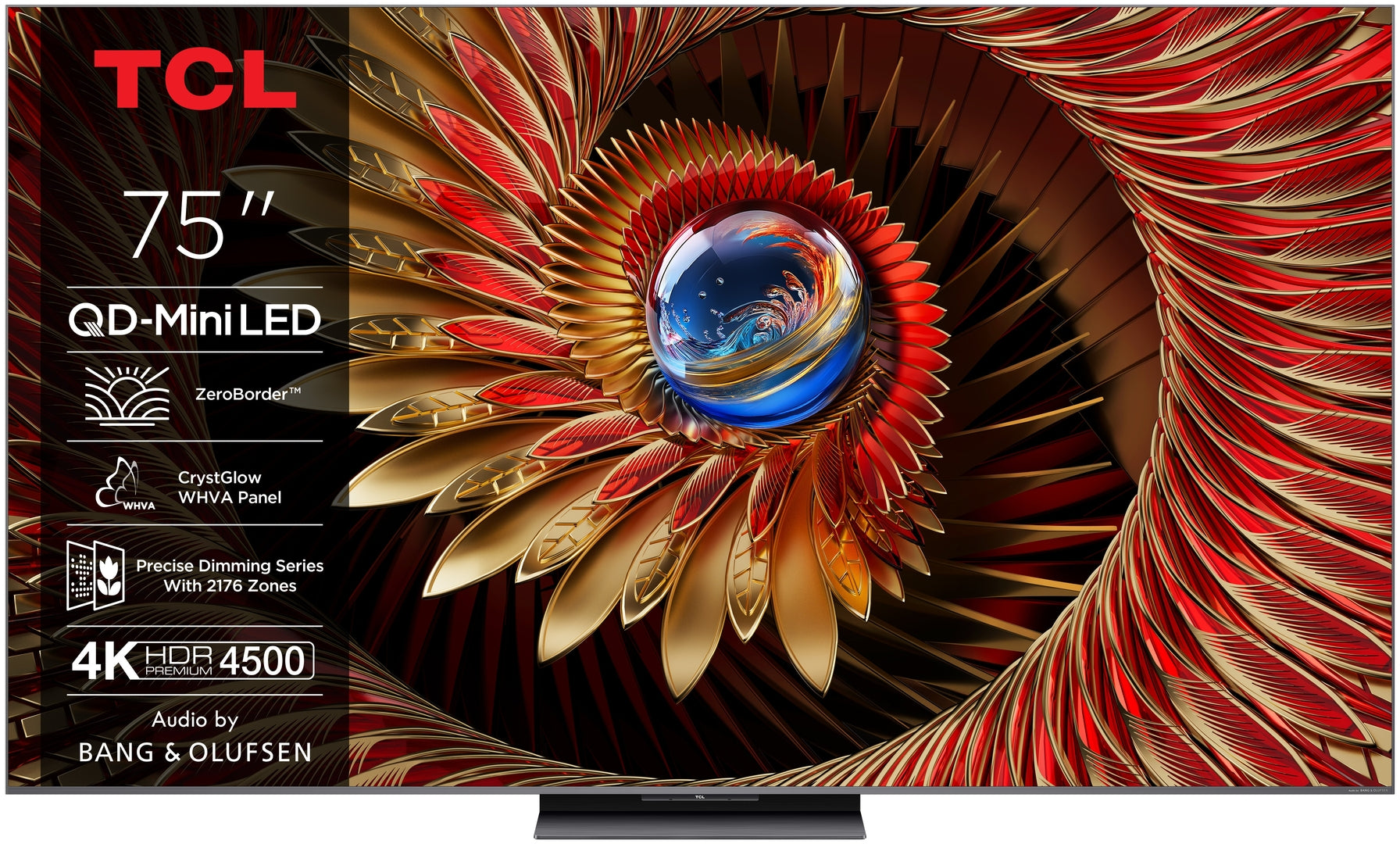 TCL 75C8K 75",4K,MiniLED,144Hz,B&O,GoogleTV