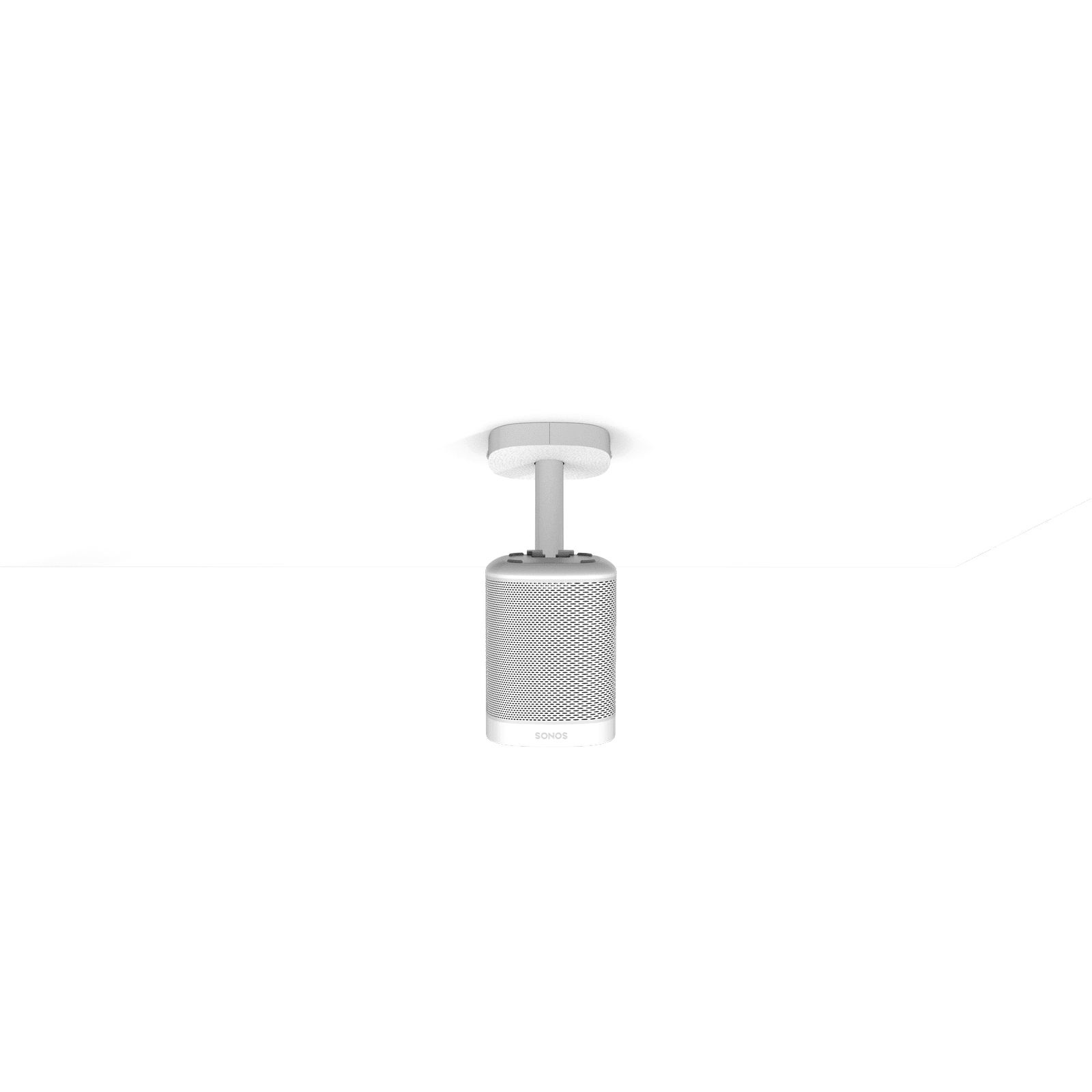 Cavus Deckenhalter für Sonos One Weiss