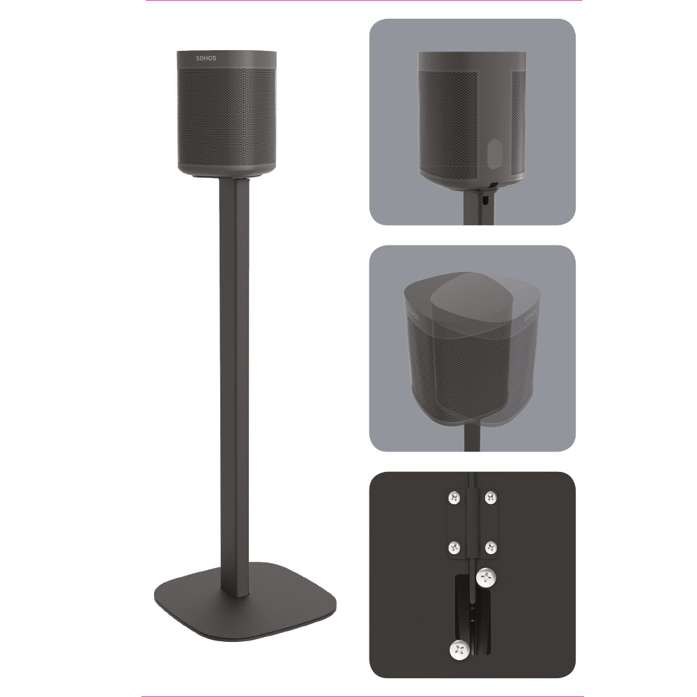 Cavus Ständer, drehbar zu Sonos One Schwarz, Paar