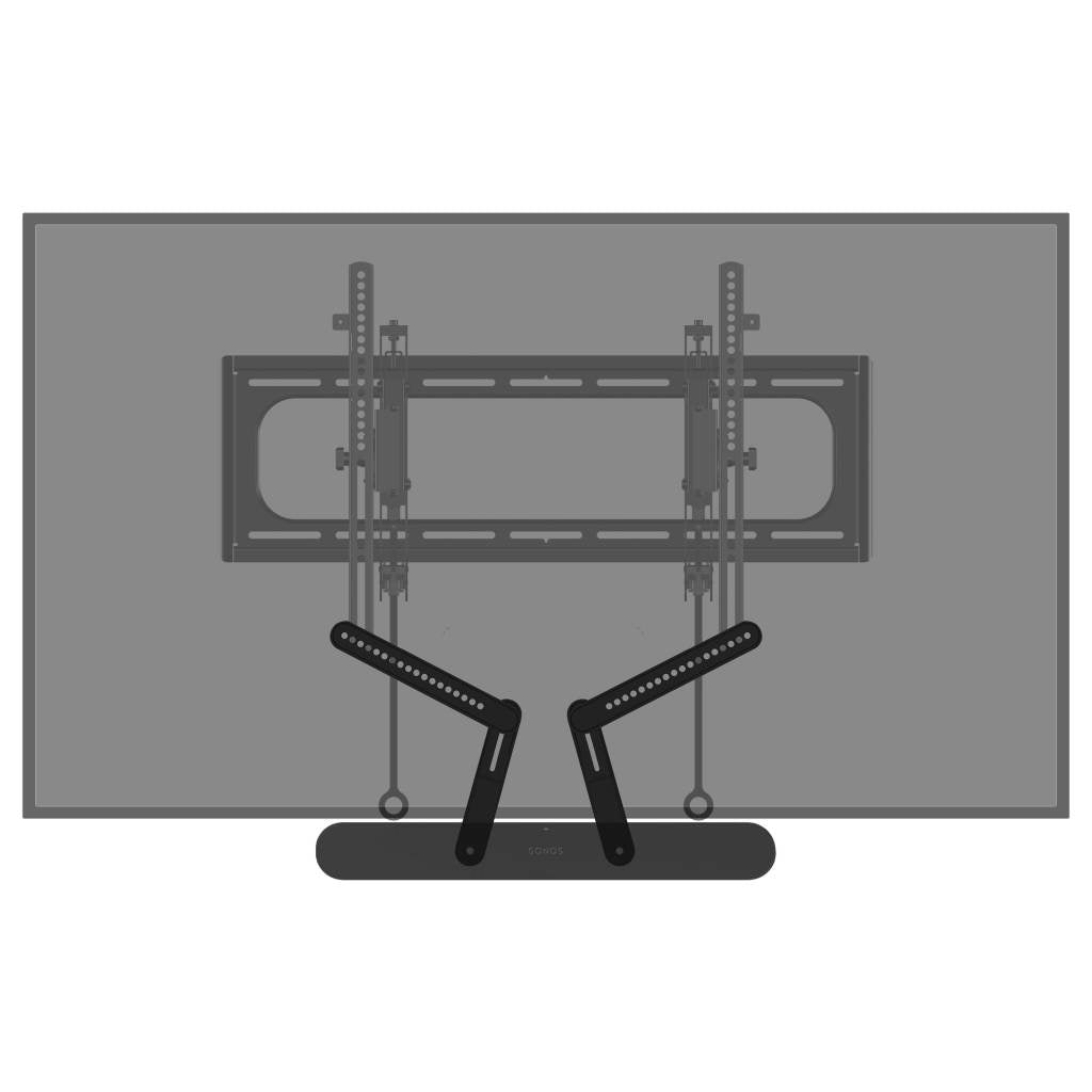 Sanus TV-Wandhalterung für Sonos Ray (Schwarz)