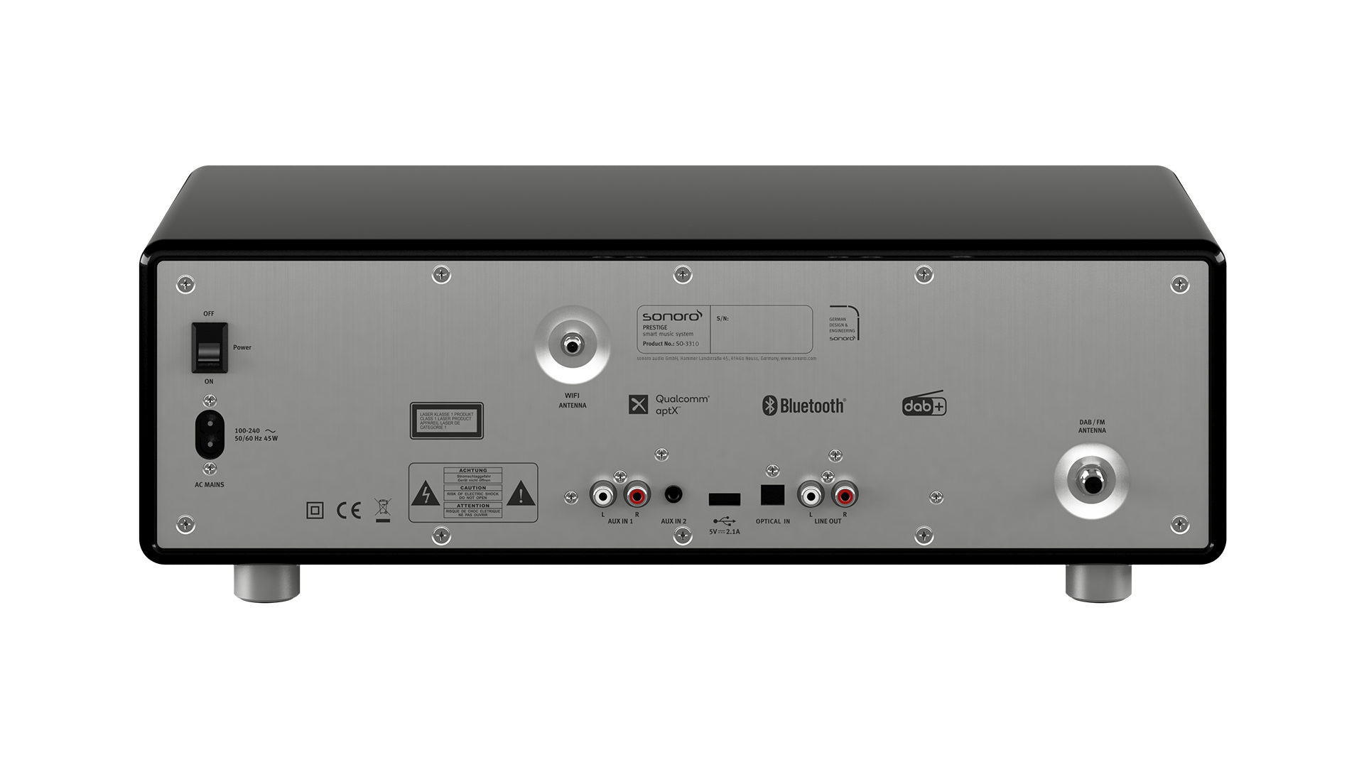 Sonoro PRESTIGE Schwarz (hochglänzend) (Silber)