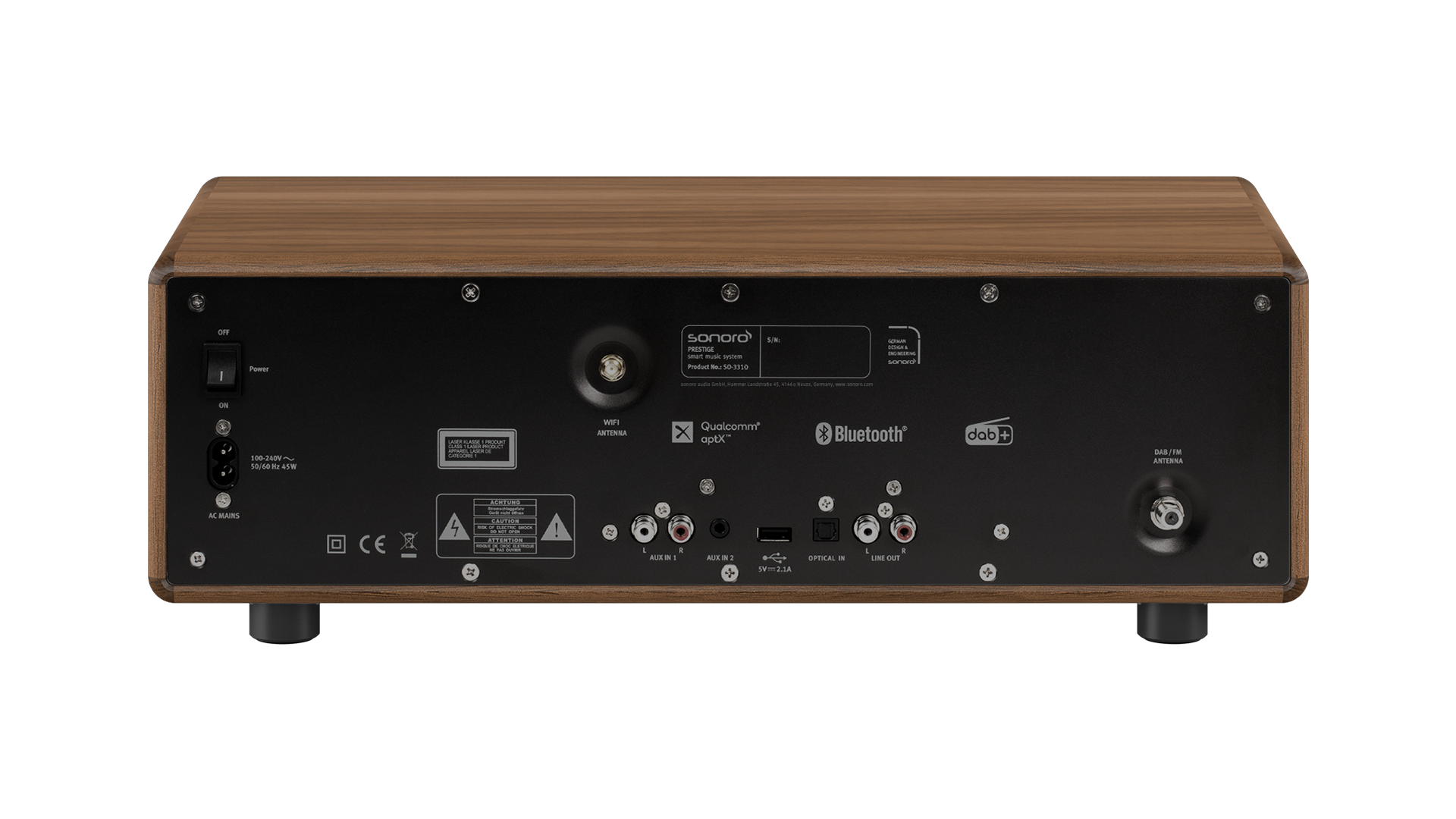 Sonoro PRESTIGE (Walnuss, Silber)