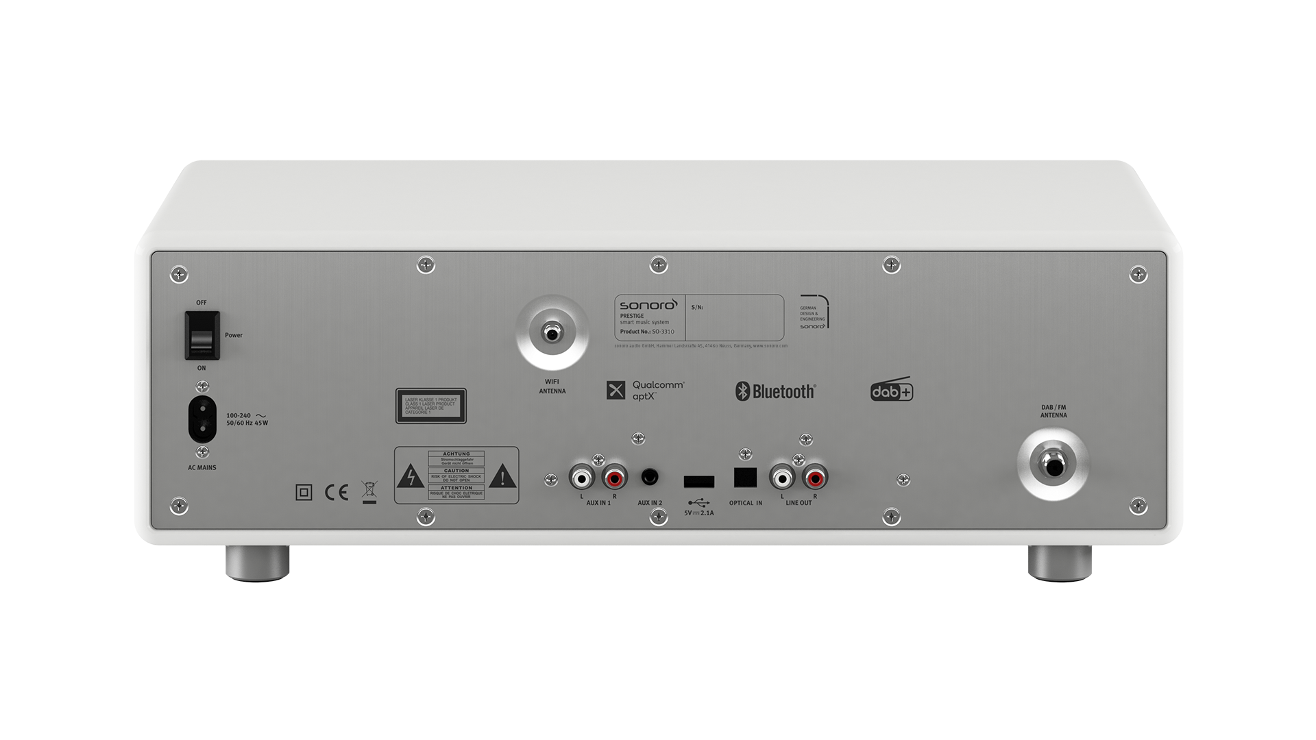 Sonoro PRESTIGE Weiss (hochglänzend) (Silber)