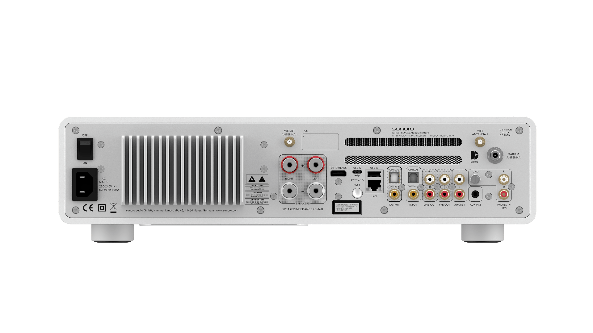 Sonoro MAESTRO Quantum Signature Weiss (matt) (silber)