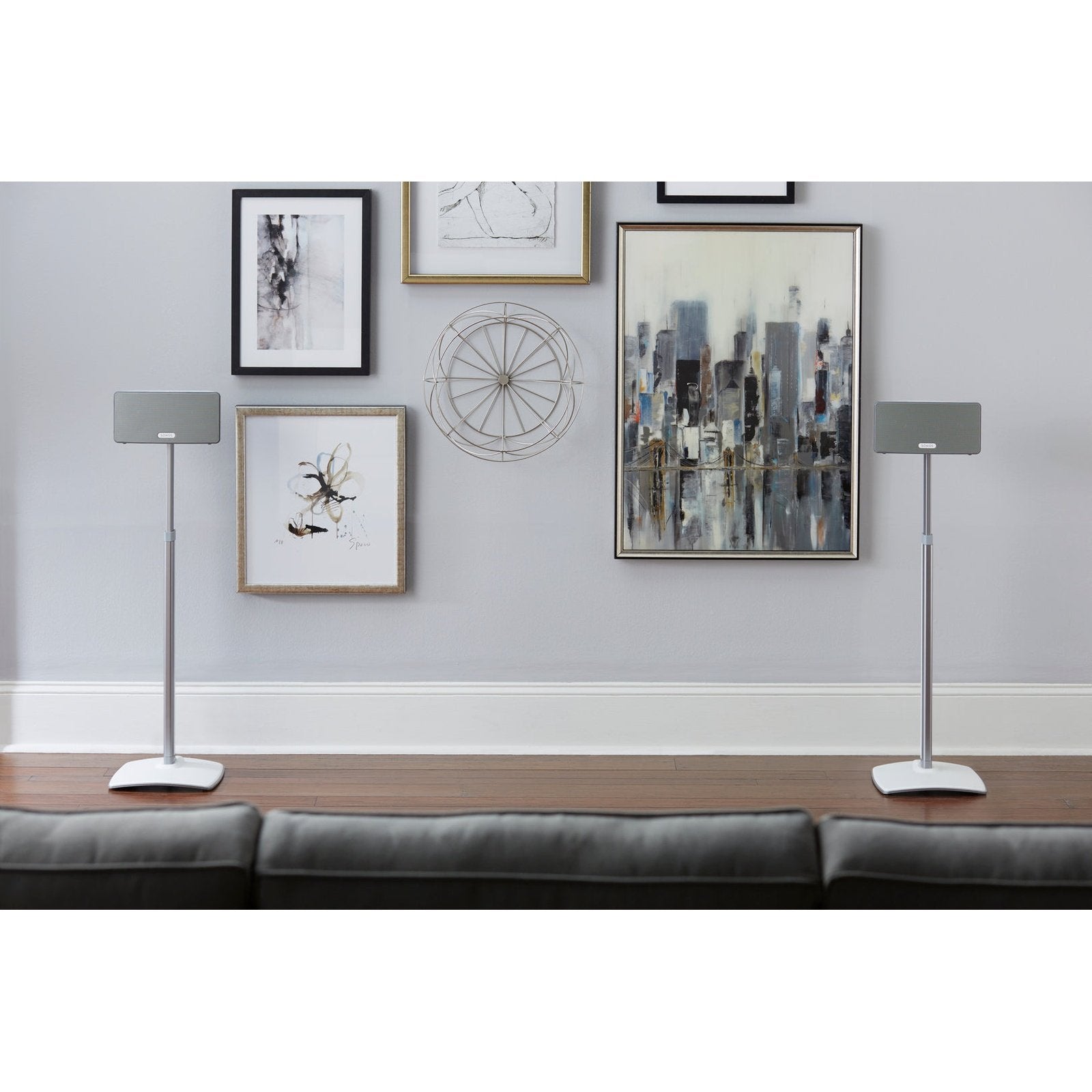 Sanus Ständer zu Sonos One, Play:1 & 3 Weiss, Höhenverstellbar