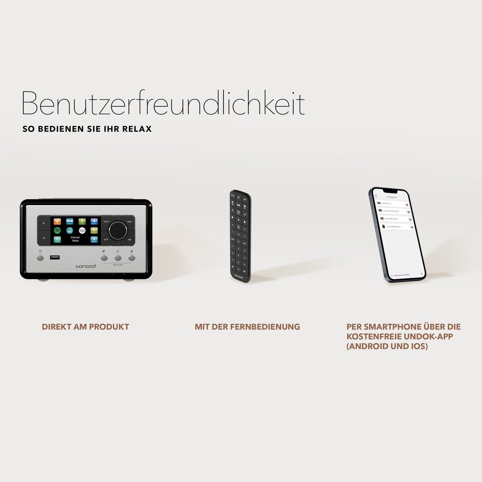 Sonoro Relax Schwarz/Silber