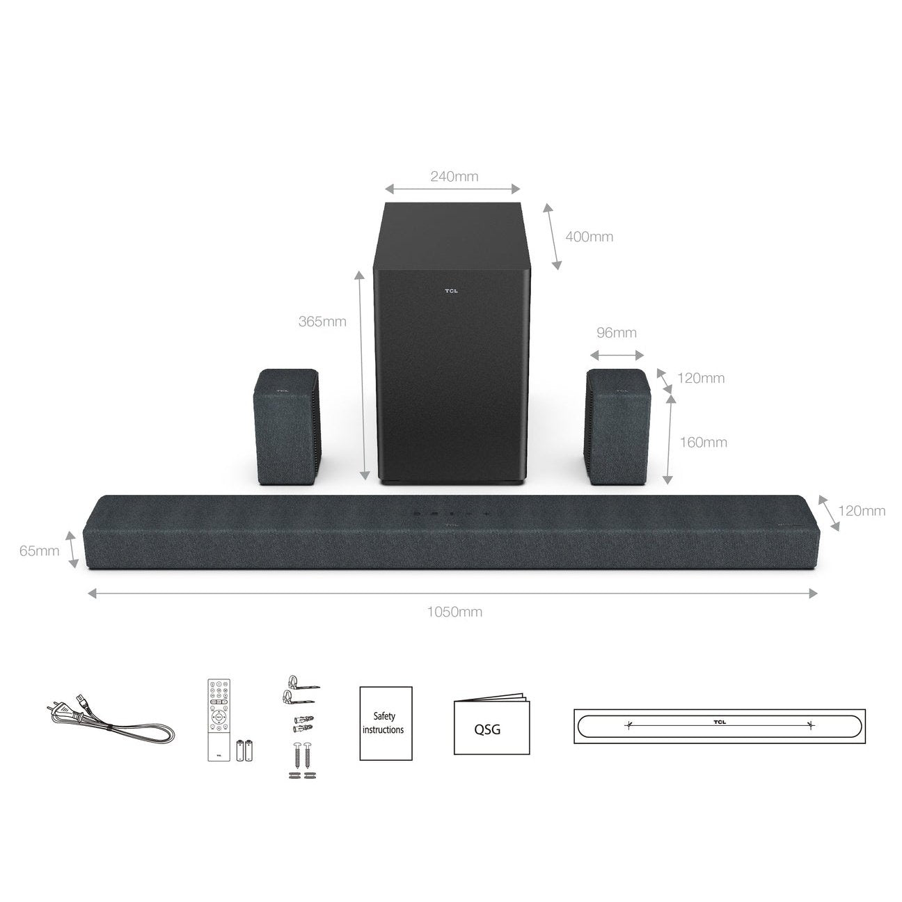 TCL X937U 7.1.4 Dolby Atmos Soundbar