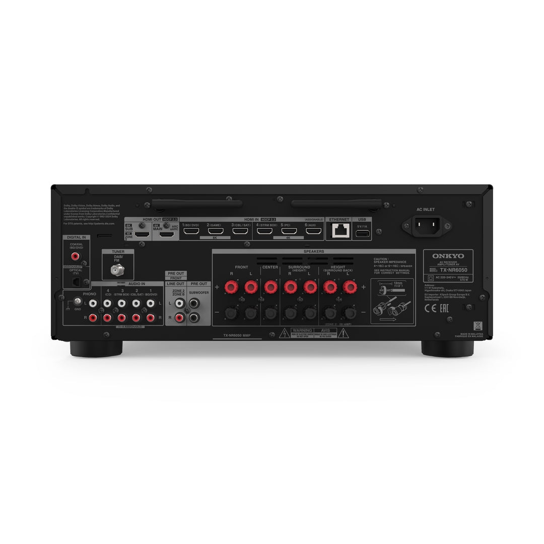 Onkyo TX-NR6050 schwarz, AV-Receiver 7.2