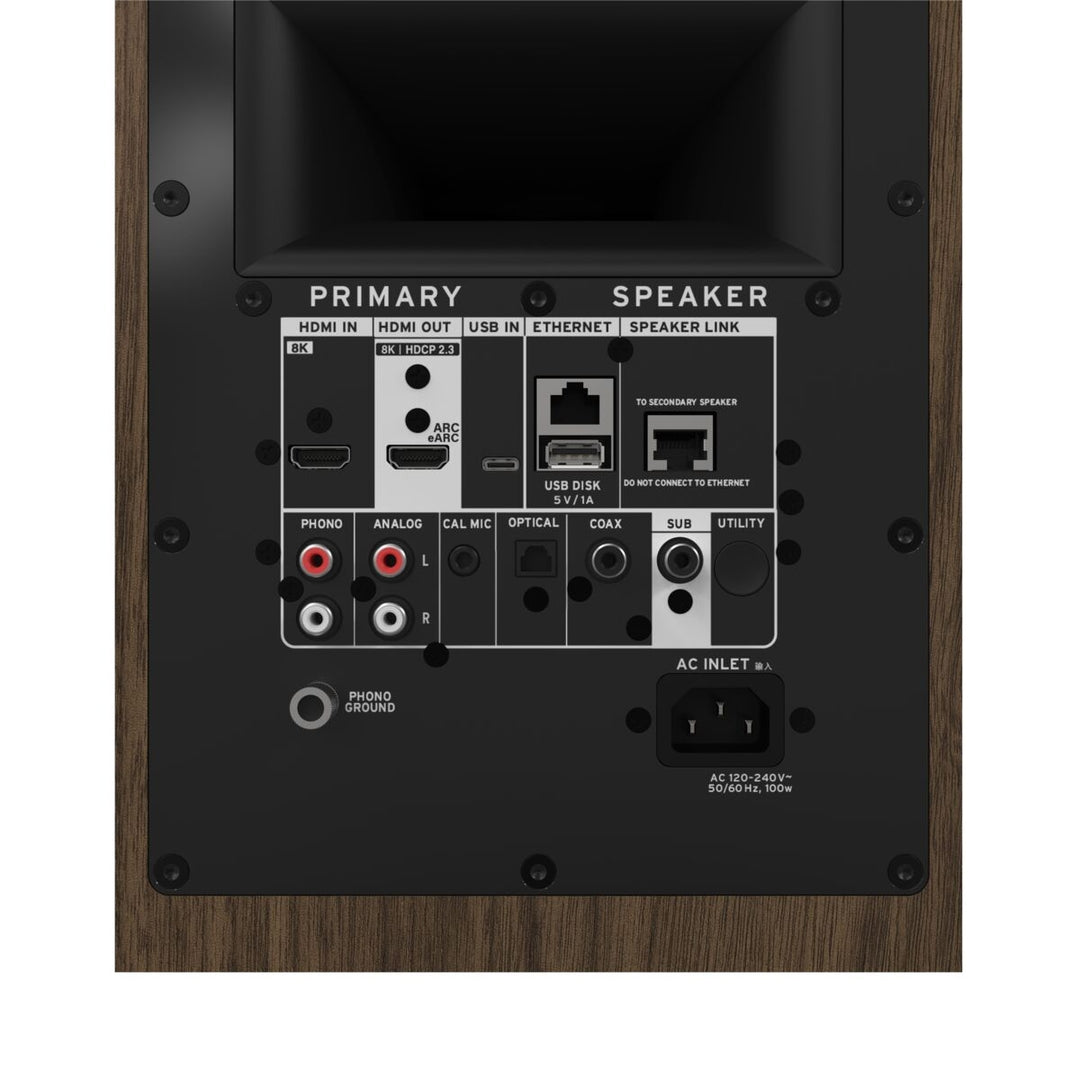Klipsch The Sevens II Walnut, active Speaker, Streamer