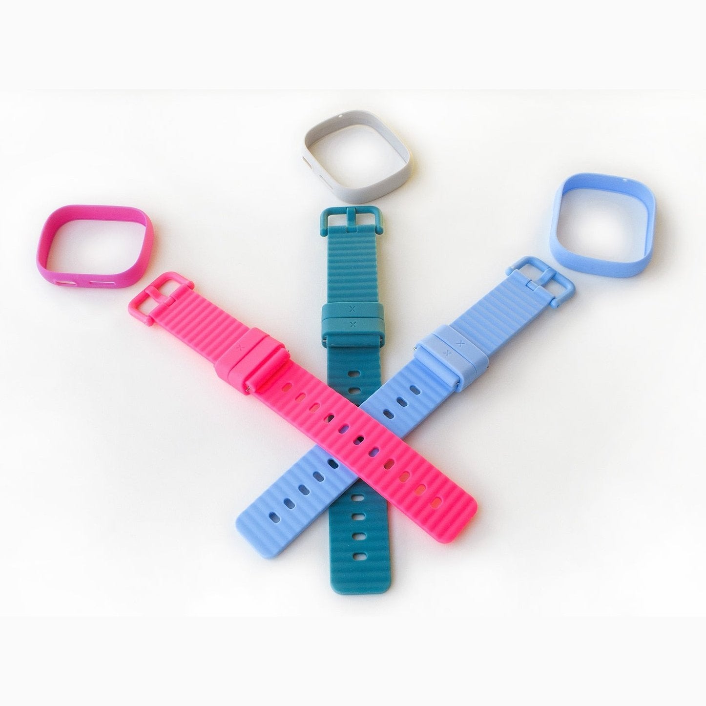 Xplora X6 Harmony Pack Armbänder Hellblau, Pink, Grün