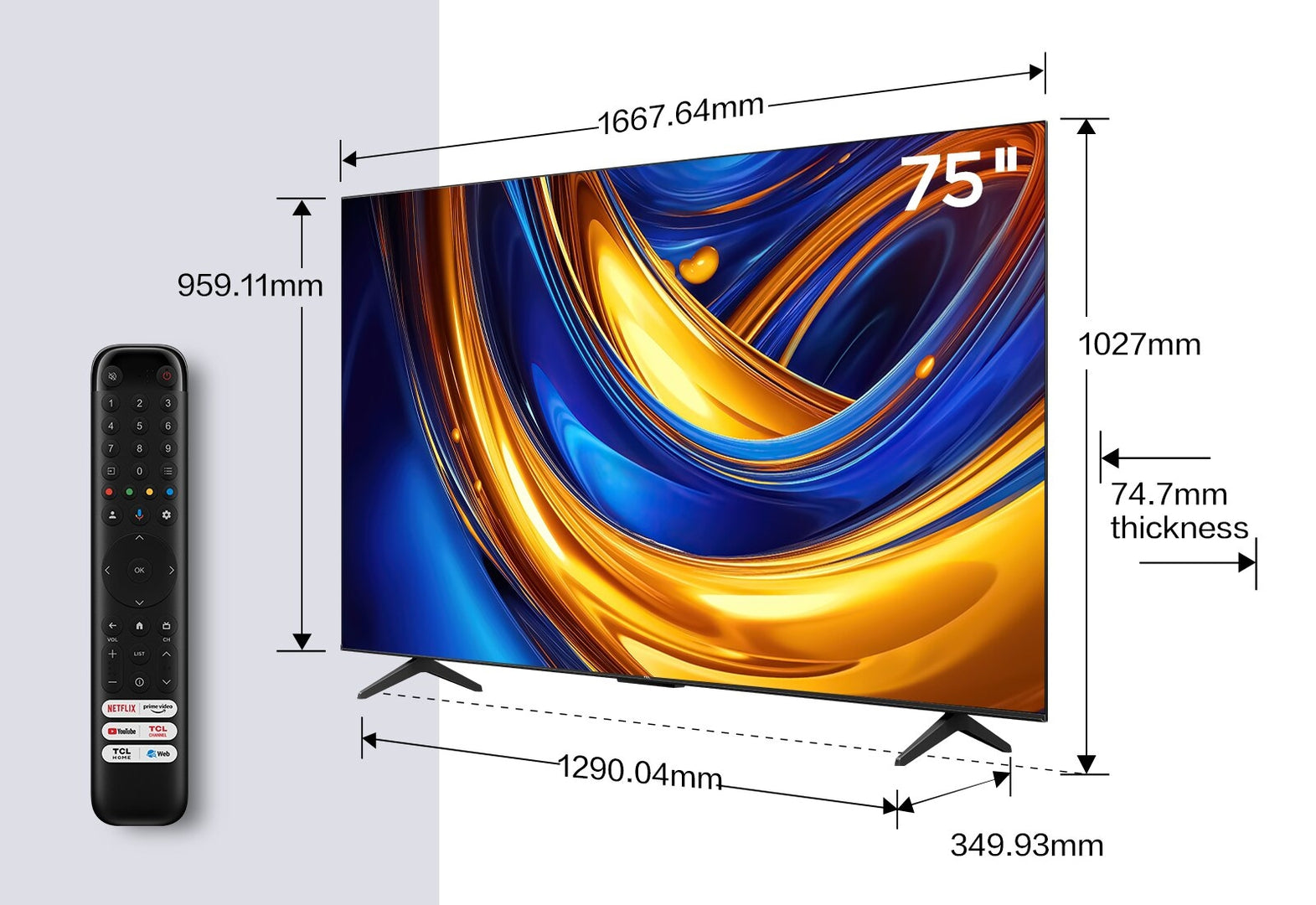 TCL 75P655 (75", 4K UHD)