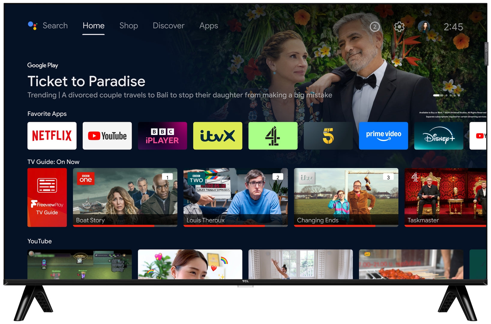 TCL 32S5K 32",FHD,QLED,LEDDirect,HDR,GoogleTV