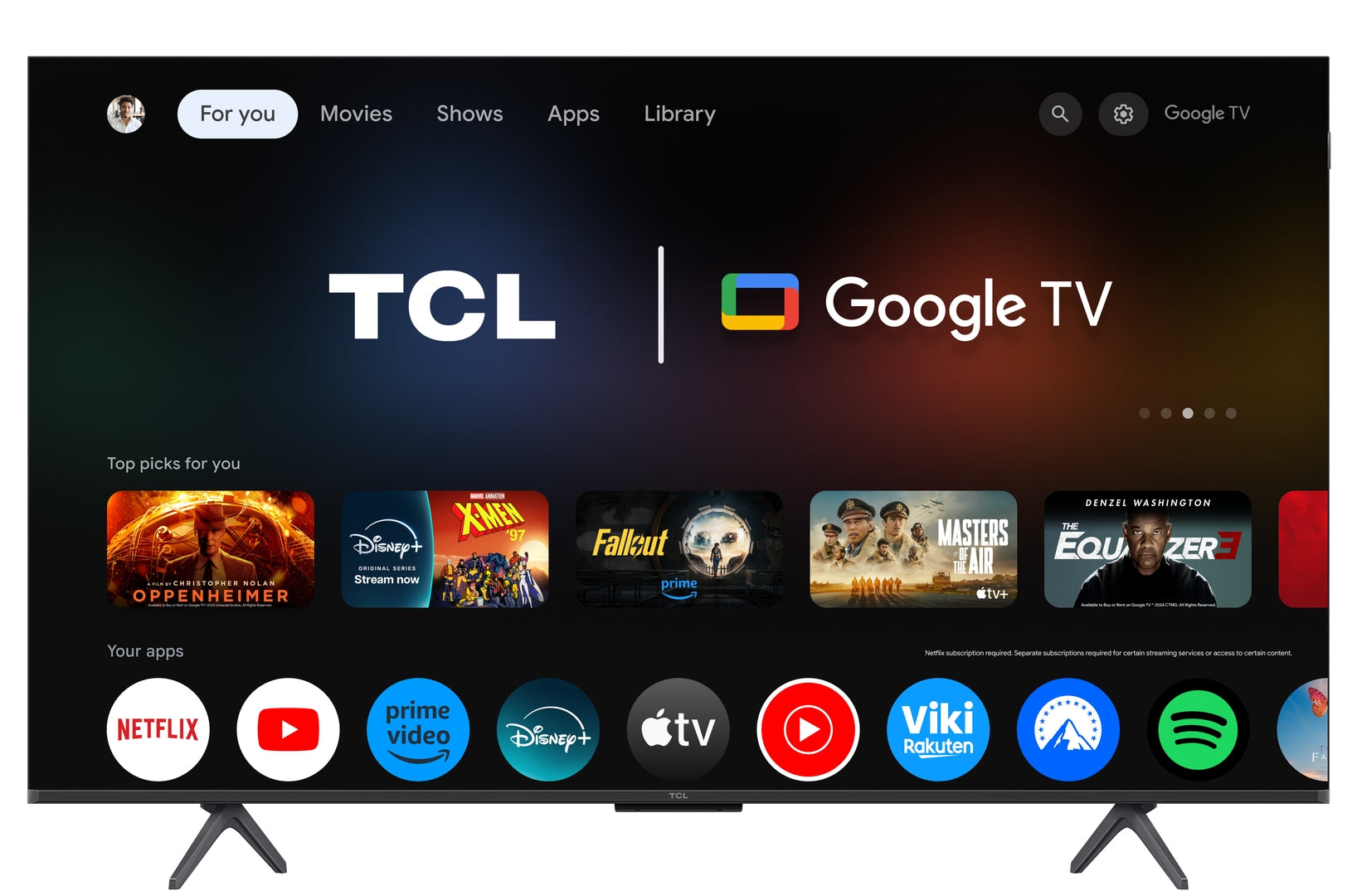 TCL 50C6KS 50", 4K, MiniLED, 60Hz, GoogleTV