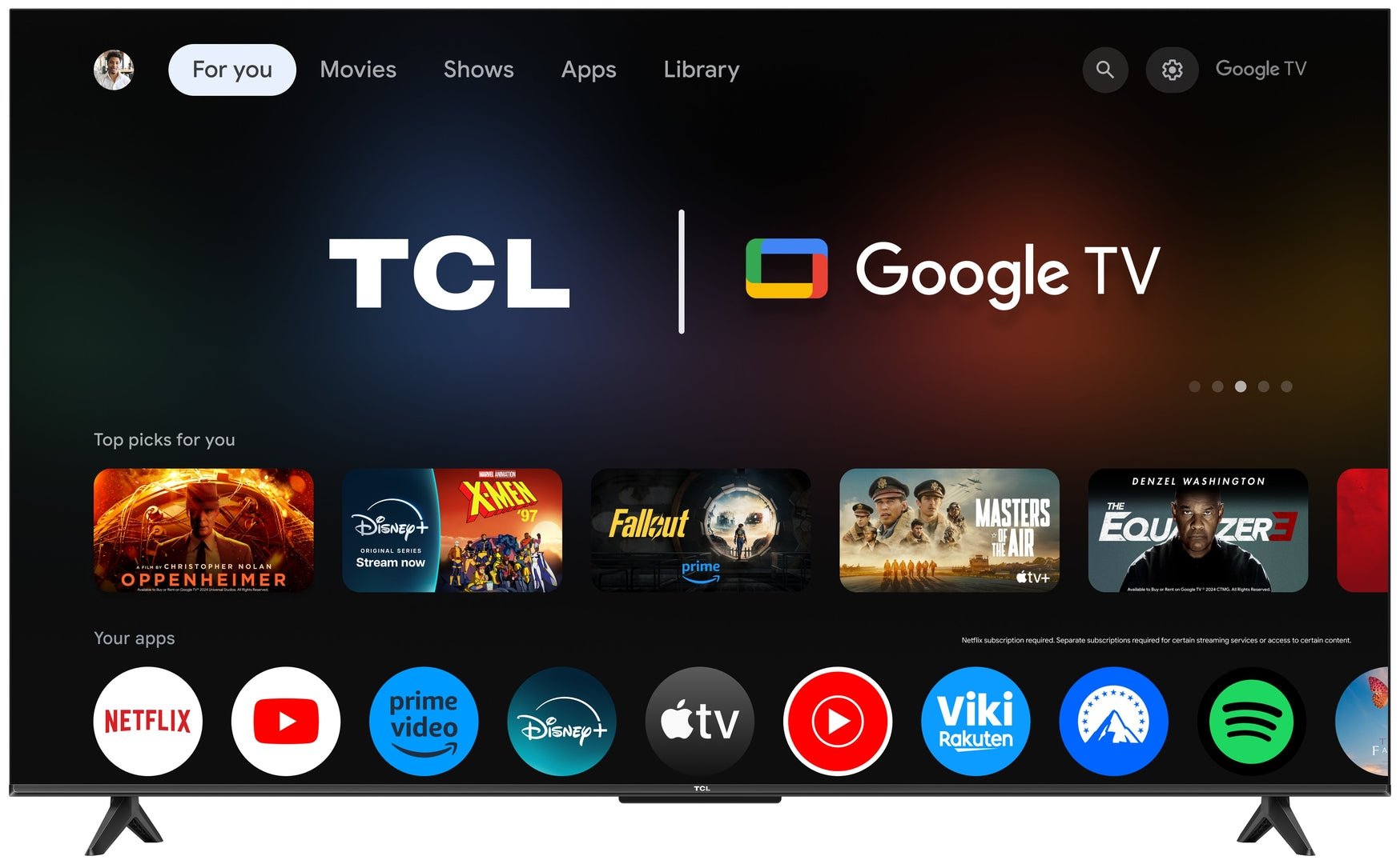 TCL 55P6K 55",4K UHD,LED Direct,DV,Google TV