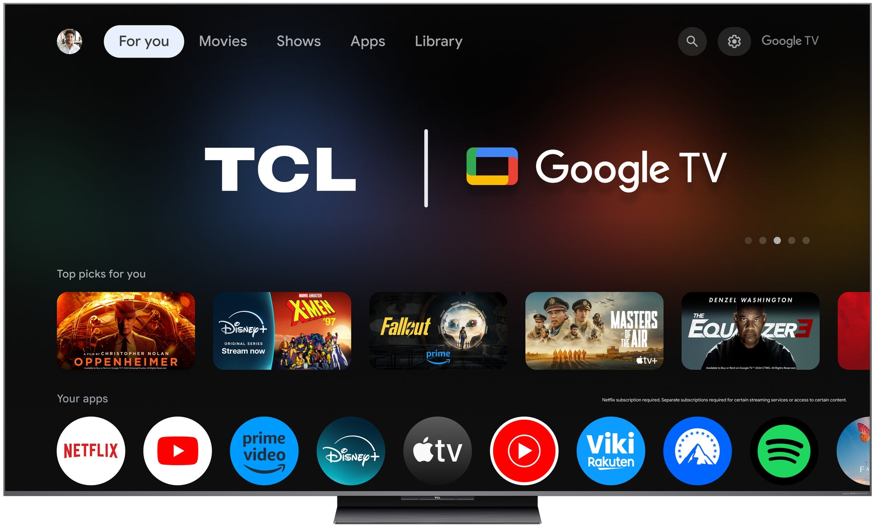 TCL 65C8K 65",4K,MiniLED,144Hz,B&O,GoogleTV