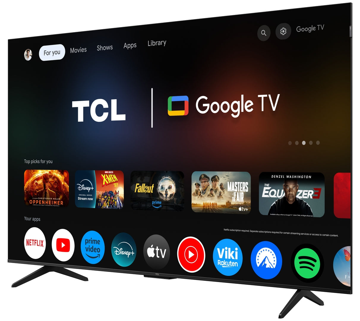 TCL 65P7K 65",4K,QLED,LED Direct,DV,GoogleTV