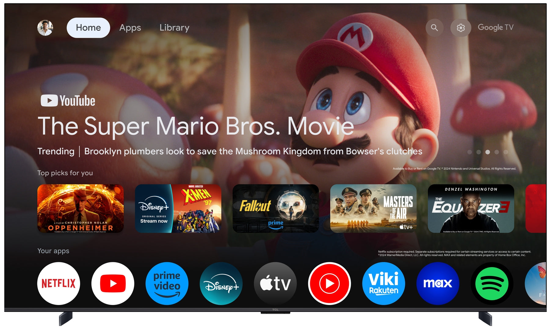 TCL 98P8K 98",4K,QLED,LEDDirect,144Hz,GoogleTV