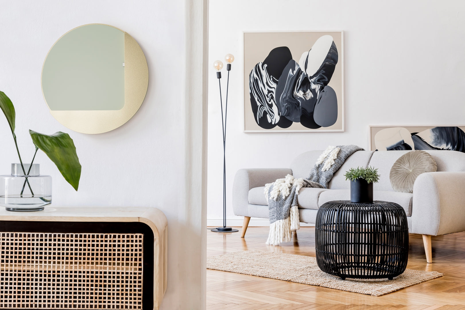 Displine Sunset Wall Schwarz eloxiert USB-C