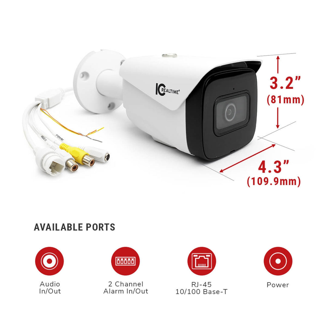 IC Realtime IPMX-B20F-IRW2 - IP Bullet Camera