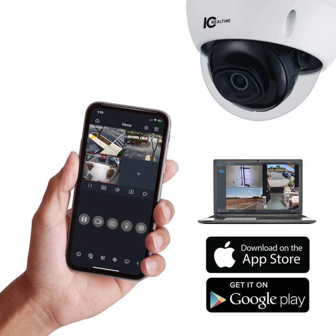IC Realtime IPMX-D20F-IRW2 - IP Dome Camera
