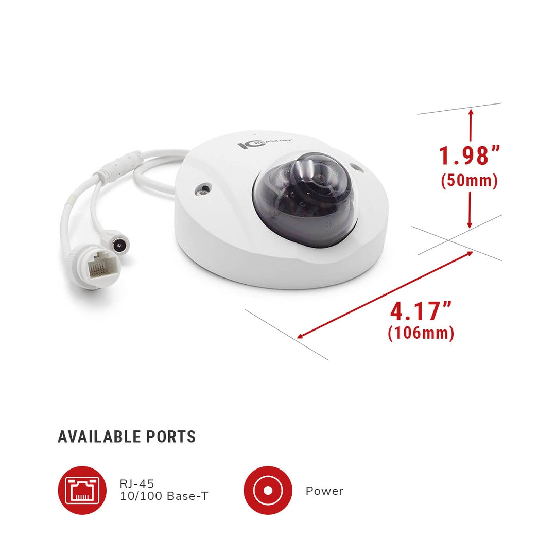 IC Realtime IPMX-W40F-IRW2 - IP Dome Camera