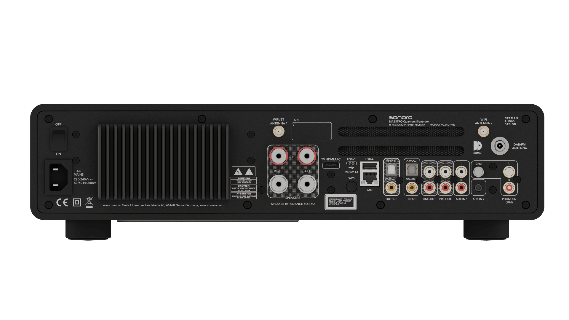 Sonoro MAESTRO Quantum Signature schwarz matt (schwarz)