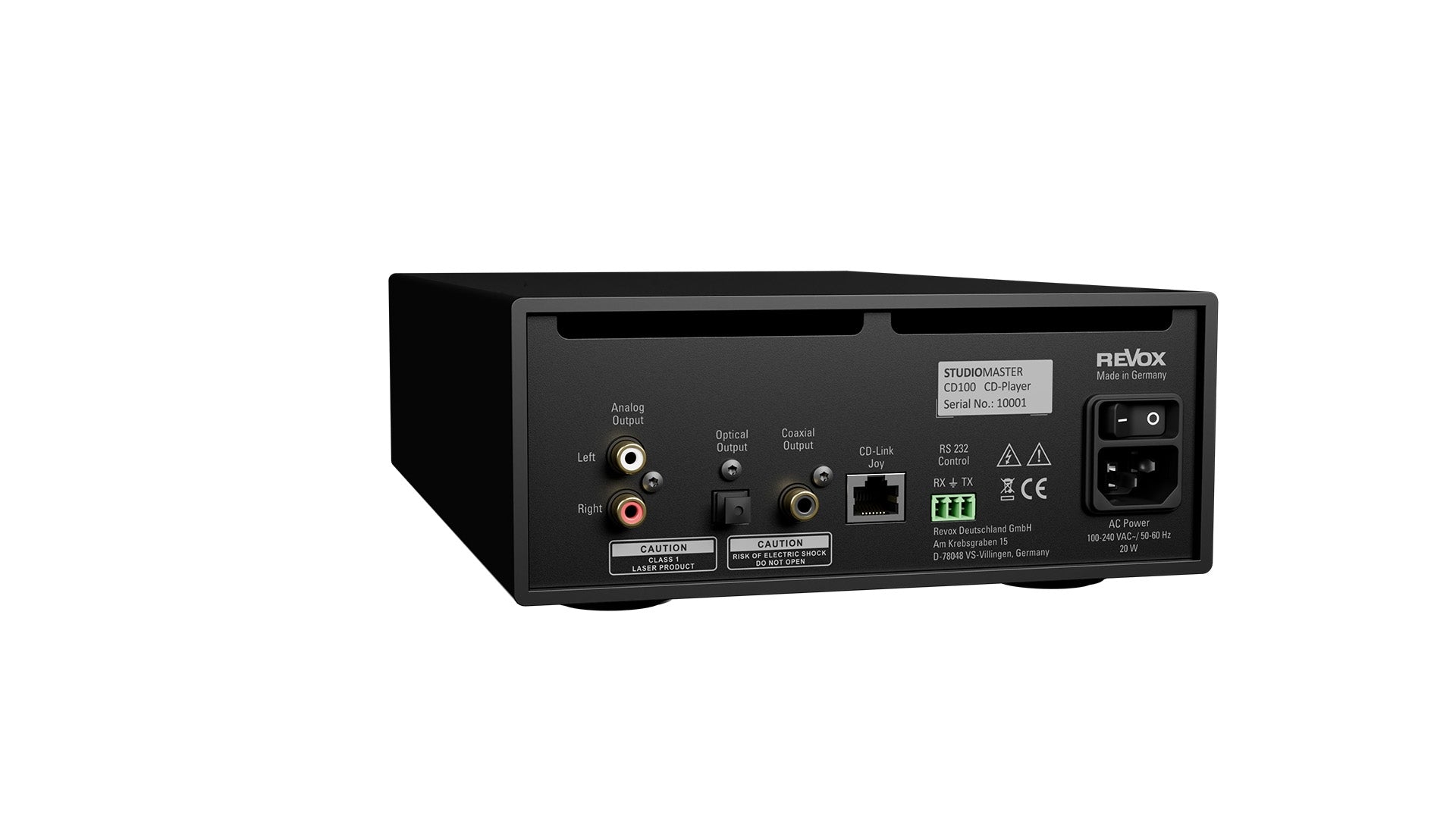 Revox STUDIOMASTER CD100 CD-Player (Schwarz)