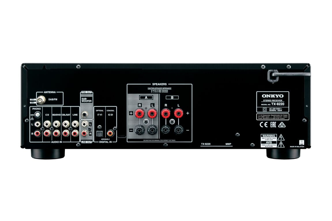 Onkyo TX8220 HiFi-Receiver, DAB+ (Schwarz)