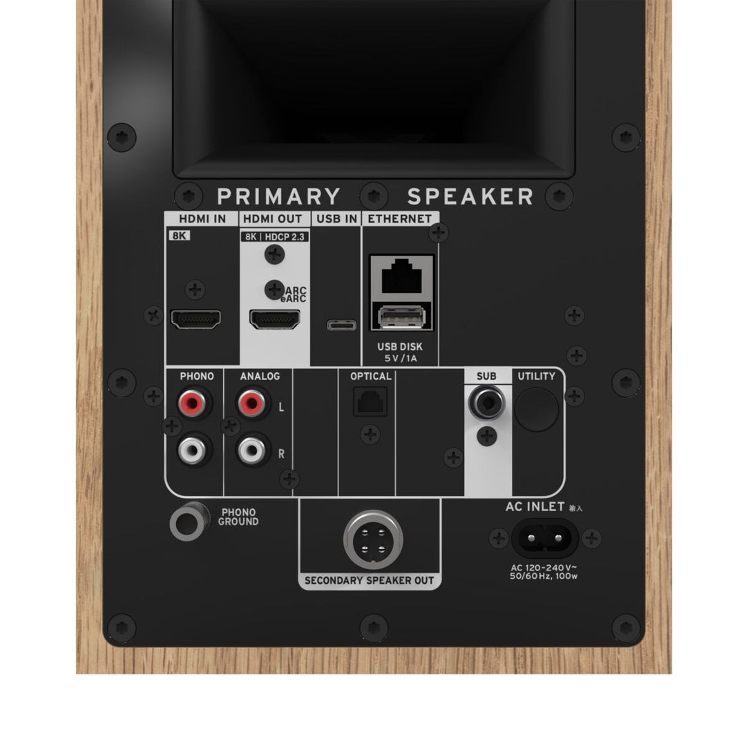 Klipsch The Fives II Red Oak, active Speaker, Streamer