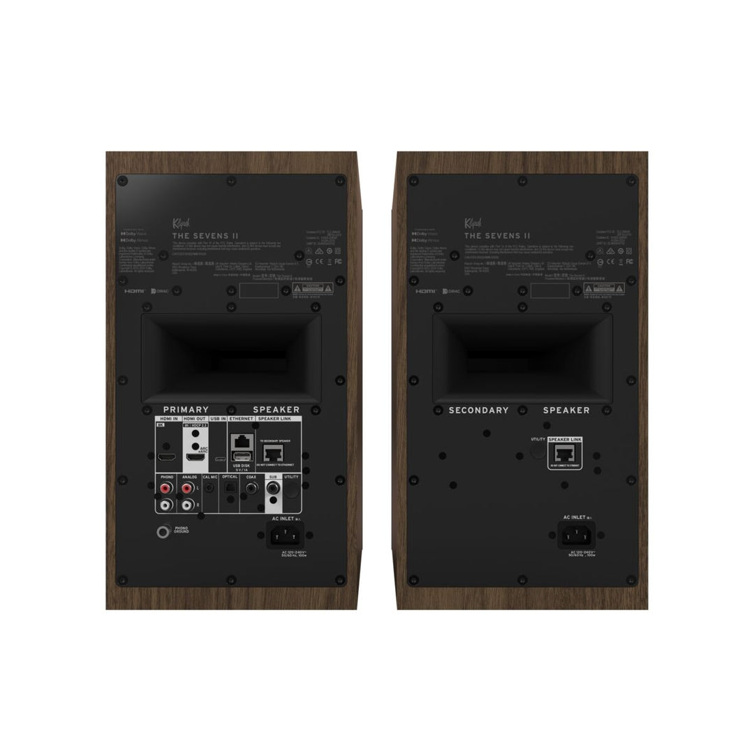 Klipsch The Sevens II Walnut, active Speaker, Streamer