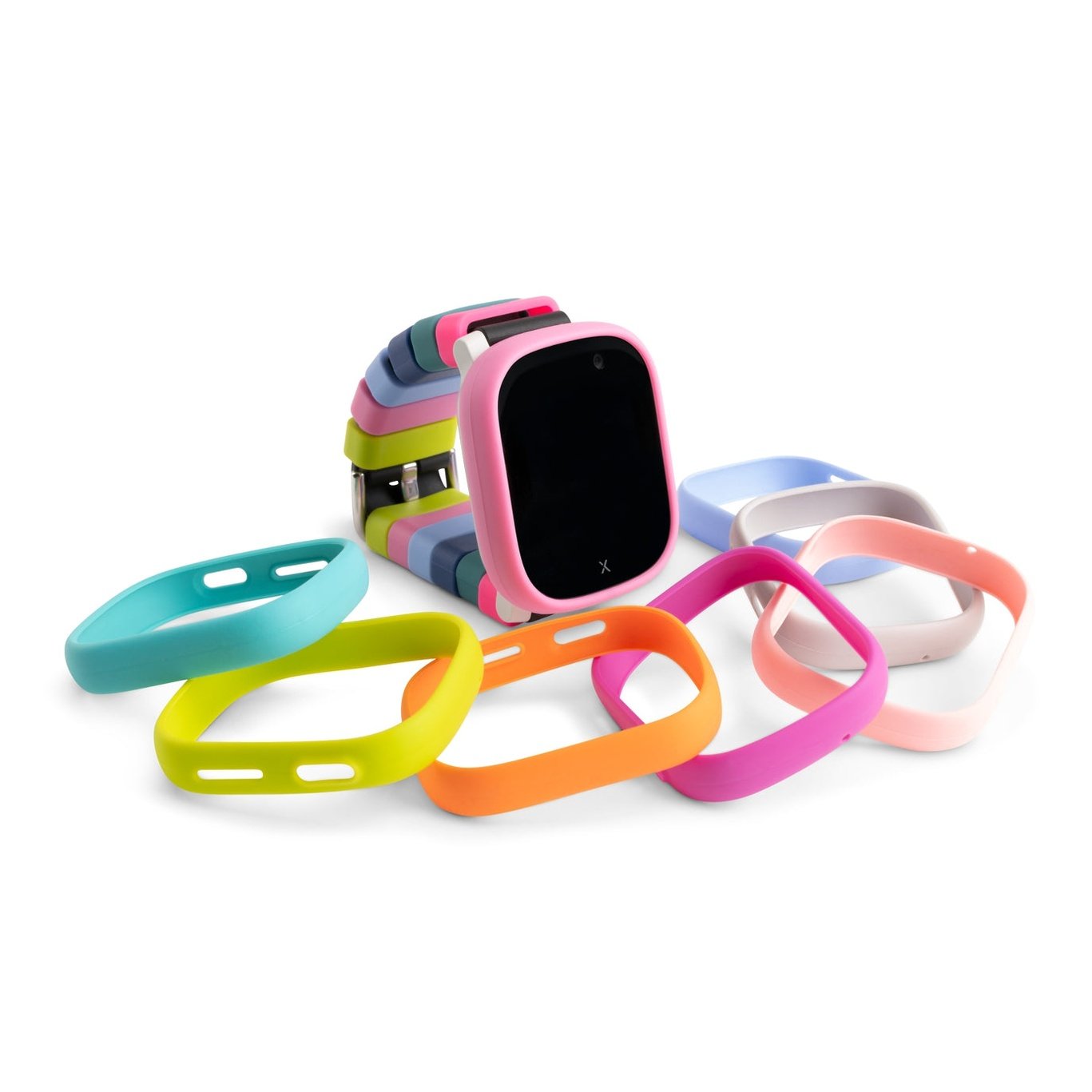 Xplora X6 Energy Pack Armbänder Pink, Blau, Lime